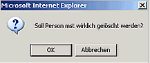 person l&ouml;schen